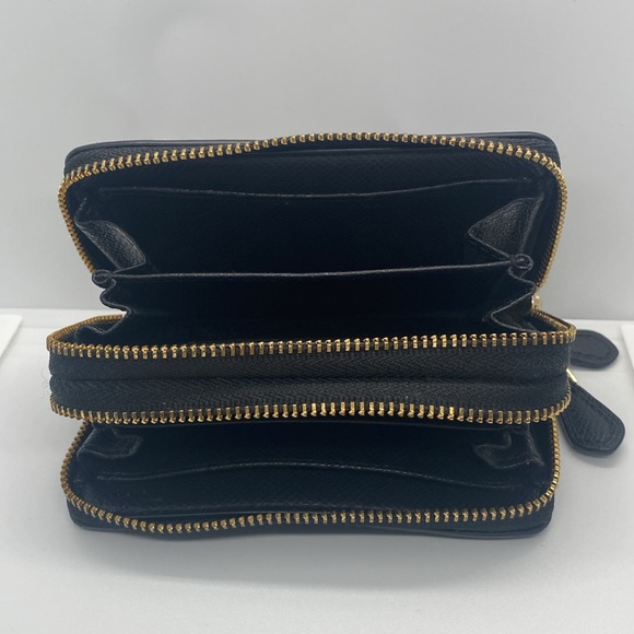 💛COACH💛 Accordion Style Wallet/Card Holder w/Double Zipper in Brown/Like New - Picture 6 of 7